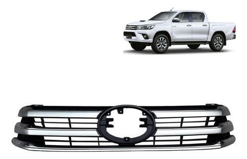 Mascara Cromada Para Toyota Hilux Revo 2016 2020