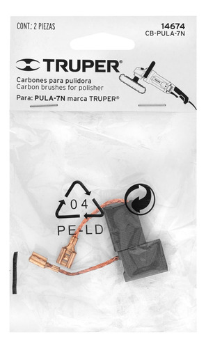 Carbones De Repuesto Para Pulidora Pula-7n, Bolsa Con 2 Pz.