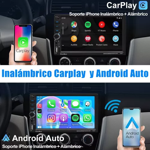 Pantalla 9 pulgadas Carplay y Android Auto inalámbrico + cámara trasera  1080P AHD