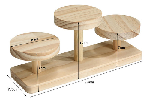 Soporte De Exhibición De Madera Para Postres, Gafas De Sol,
