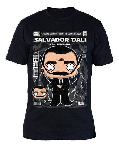 Remera Algodon Premium - 0421 Funkos 19 - Salvador Dalí
