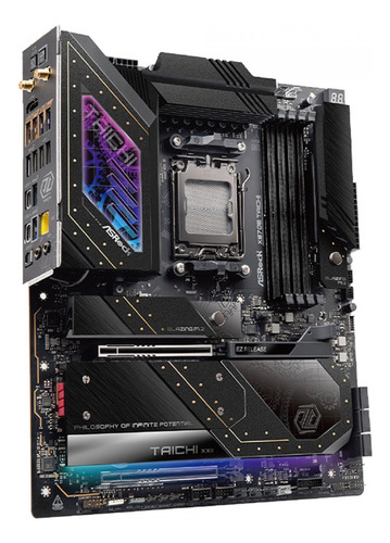 Placa Mãe Asrock X870e Taichi Am5 Amd Lga 1718 Cor Preto