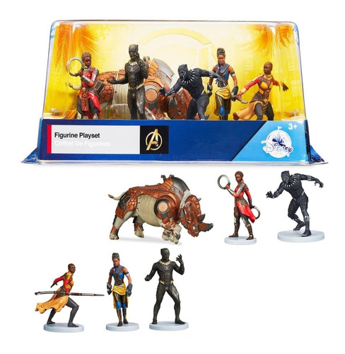 Paquete De 6 Figuras Black Panther Disney Marvel 
