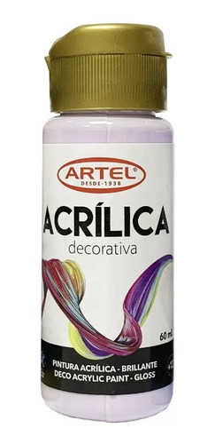 Frasco 60 Ml Pintura Acrílica Deco Pastel Artel