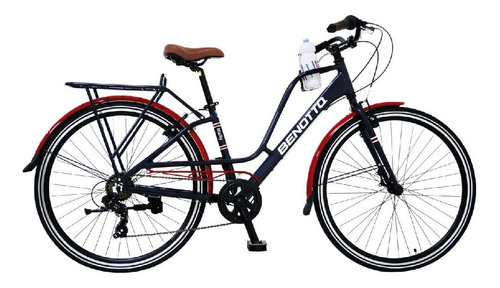 Bicicleta City Mailly R700 Unisex Negro Azulado Benotto