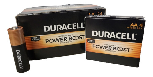 Pilas Aa Alcalinas Duracell Power Boost En91 Lr06 12 Años
