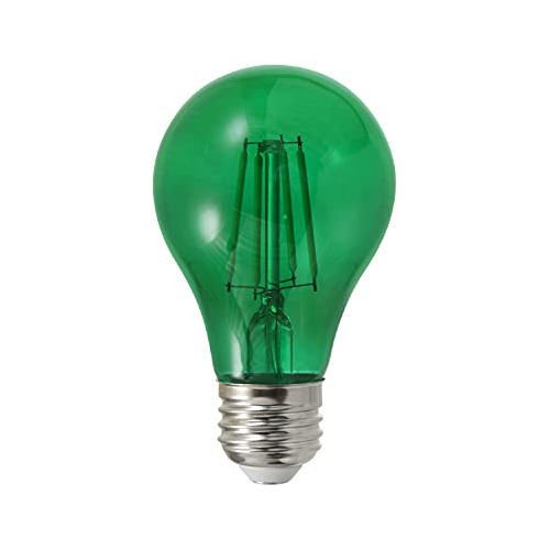 Bombilla Led De Vidrio Verde Filamento A19 De Sylvania,...