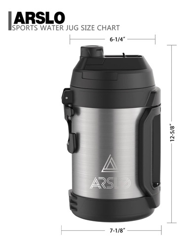 Arslo Jarra De Agua Deportiva - Botella De Agua De Un Galón