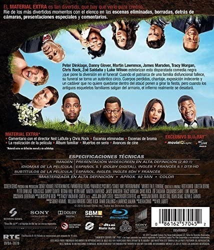 Muerte En El Funeral | Dvd Loretta Devine Película (Usado)