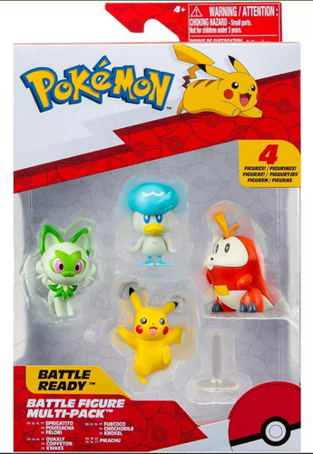 Pokemon Multipack Pikachu + Sprigatito + Poussacha + Felori