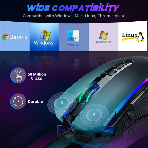 Ratón Para Juegos Redragon M910-k Con Cable Rgb Retroilumina