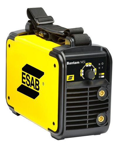 Máquina de solda inverter Esab Bantam 145I amarela e preta 50Hz/60Hz 127V/220V