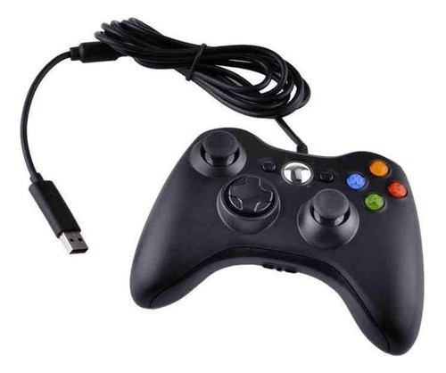 Control Genérico Compatible Con Xbox 360 Alámbrico Negro