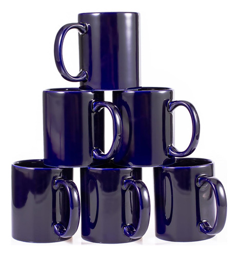 Juego De 6 Tazas De Café De 12 Oz Para Café, Té, Cacao, Lec