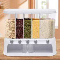 Comprar Dispensador Arroz Cereal 5 Rejilla Para Montar Pared Grano 1