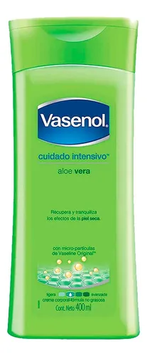comprar Crema Corporal Vasenol Cuidado Intensivo Aloe Vera 400ml
