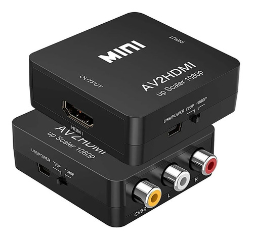 Convertidor Adaptador Rca Vga A Hdmi 1080p De Audio Y Video