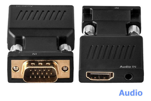 Adaptador Vga A Hdmi, Convertidor Vga A Hdmi Con Cable De