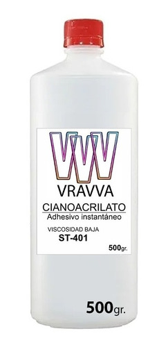 Cianoacrilato Adhesivo Instantáneo St-401 Vis / Baja 500gr.