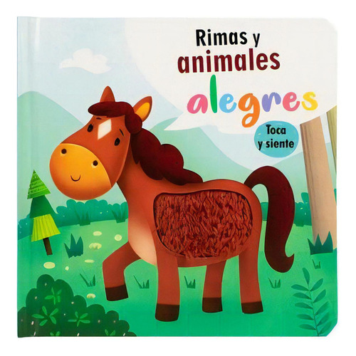 Libro Infantil: Rimas Y Animales Alegres, De Varios Autores. Editorial Silver Dolphin, 2023