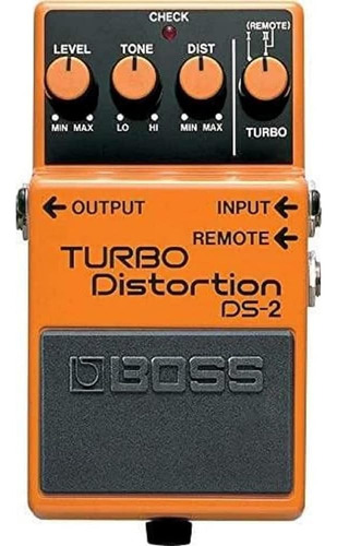 Pedal De Distorsión Boss Ds-2 Turbo Con Conector Remoto