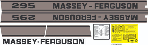 Decalque Faixa Adesiva Trator Massey Ferguson 295