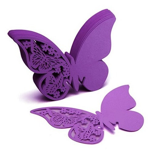 50 Mariposas Copa Surtidas Colores Di De Papel Invitaciones 