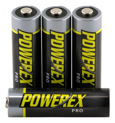 Set De 4 Baterías Recargables Aa 2700mah Mhraa4pro Powerex