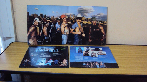 Disco De Vinilo De Village People Album 2 Discos Live Sleazy