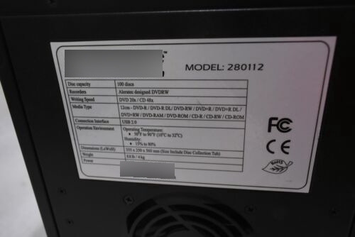Aleratec 280112 Dvd/cd Roboracer Disc Duplicator 100 Dis Kbk