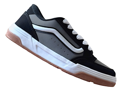 Zapatillas Vans Hylane Nineties Negra Gris Unisex Importada