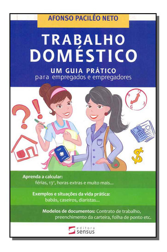 Trabalho Doméstico, De Neto, Afonso Pacileo., Vol. Direito Do Trabalho. Editora Cms Editora, Capa Mole Em Português, 20