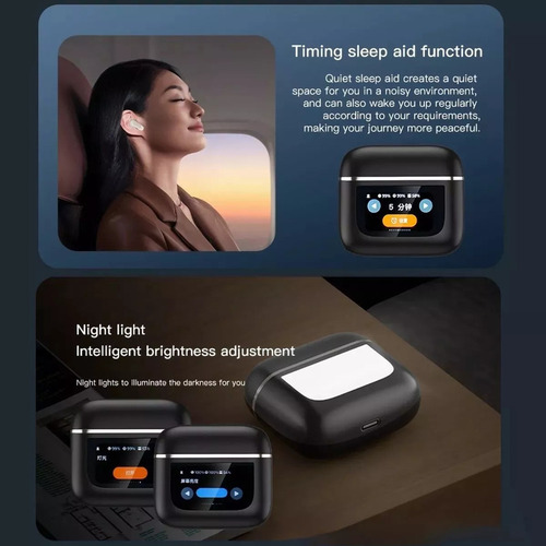 Auriculares Bluetooth Con Cancelación De Ruido Y Pantalla