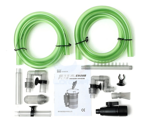 Filtro externo Canister 400 L/h para acuarios de hasta 80 litros de voltaje 127 V