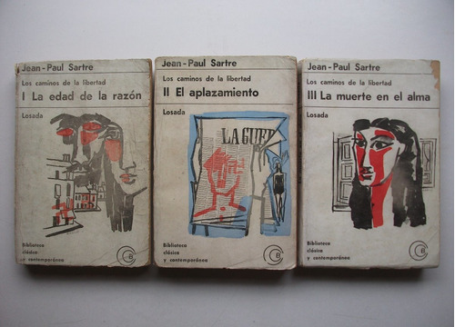 Los Caminos De La Libertad - Jean Paul Sartre - Tres Tomos
