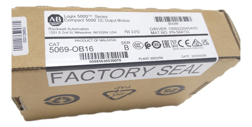 Allen-bradley 5069-ob16 Novo E Garantia