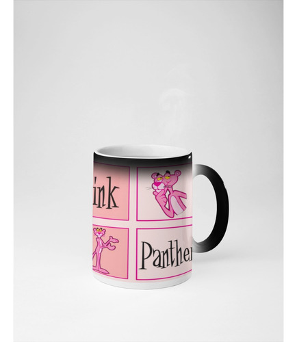 Taza Tazón Mágica De La Pantera Rosa Pink