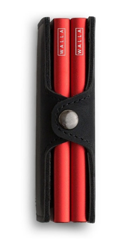 Imagen 4 de 5 de Billetera Walla Wallets Doble - Vintage Black Fire