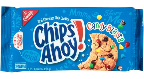 Chips Ahoy Candy Blasts M&m Dulces Chocolate Leche Importado