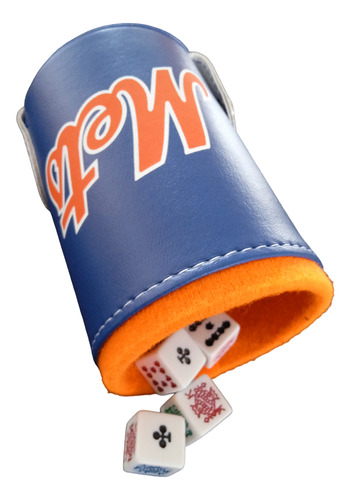Dominó New York Mets + Cubilete Con Portadados