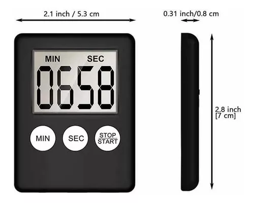 Temporizador Cocina Digital Huevo Timer Cronómetro Alarma Verde