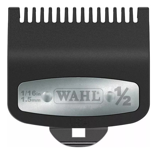 Cartucho Peineta Peine Wahl Clipper Premium #1/2 1.5mm Color Negro