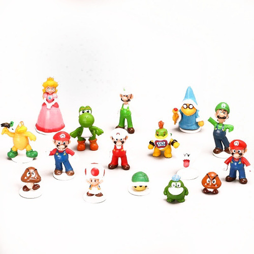 Figura Nintendo - Set Mario Bros (16 Unidades)