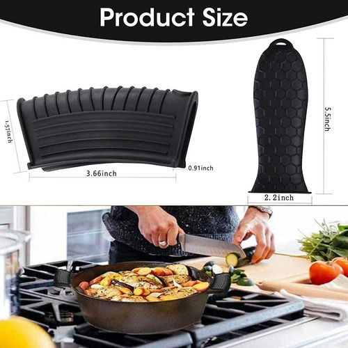 Funda De Silicona Para Mango Caliente, Paquete De 4 Fundas D