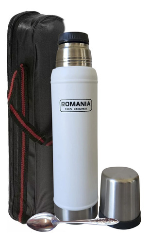 Termo Con Funda Estuche 1 Litro Frio Caliente Acero Inox