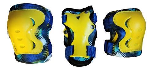 Patines Entrenador Ajustable Led Kit Completo Azul 17 - 19 Mx 8 Cm Azul Acero