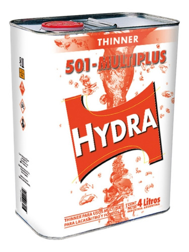 Diluyente Thinner Hydra Multiplus 501 Colorin 4 Litros