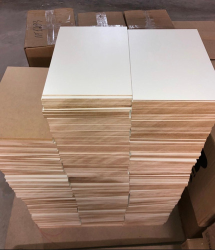 Kit 150 Unidades Placas Chapas 3mm A4 Branco Mdf Artesanato