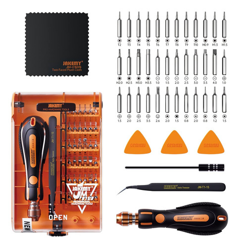 Set D/destornilladores Jakemy 43 En 1 Mag C/estuche - Orange