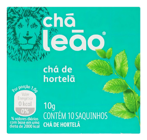 Cha Hortela Leao 10 Sahes Kit Com 3 Caixas